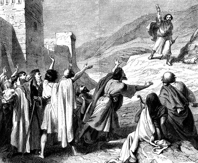¡Qué hermosos son sobre los montes los pies del que trae buenas nuevas!, c. 1860 de Unbekannt