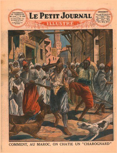 Cómo, en Marruecos, se castiga a un basurero, 1929 de Unbekannt