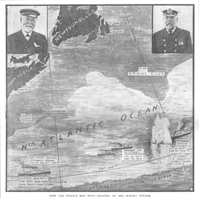 Cómo el Titanic se encontró con el desastre en su viaje inaugural, 20 de abril de 1912 de Unbekannt