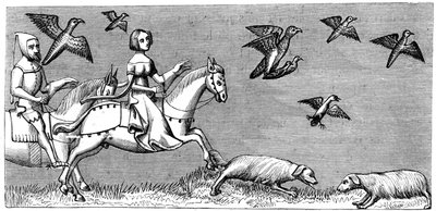 Cómo hacer volar a los halcones jóvenes, siglo XIV 1849 de Unbekannt