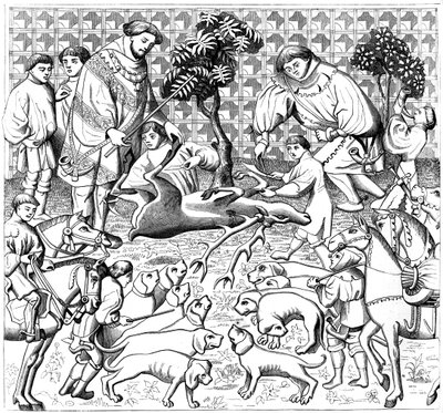 Cómo desollar un ciervo, siglo XV, 1849 de Unbekannt