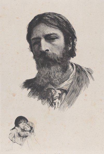 Hubert Herkomer A.R.A. y sus hijos de Unbekannt
