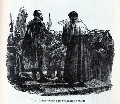 Hugh Capet toma el Juramento de los Soberanos, 1882 de Unbekannt