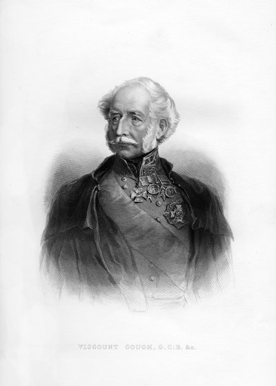 Hugh Gough, 1er vizconde Gough, mariscal de campo británico, siglo XIX de Unbekannt