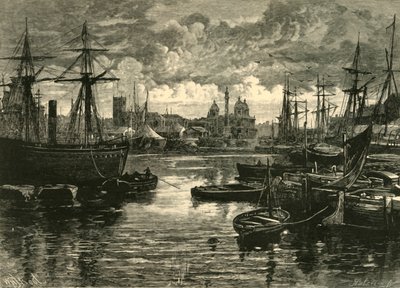 Hull, desde los muelles, 1898 de Unbekannt