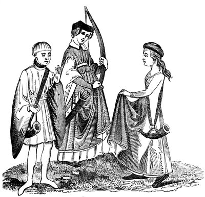 Vestidos de caza, siglo XV, 1833 de Unbekannt