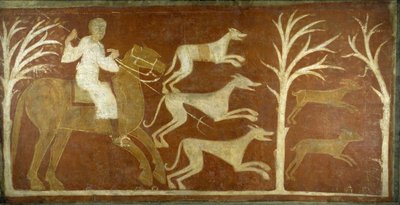 Escena de caza, primera mitad del siglo XII posiblemente 1129-34 de Unbekannt