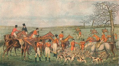 Caza en Leicestershire, 1827 - En la muerte, 1890 de Unbekannt