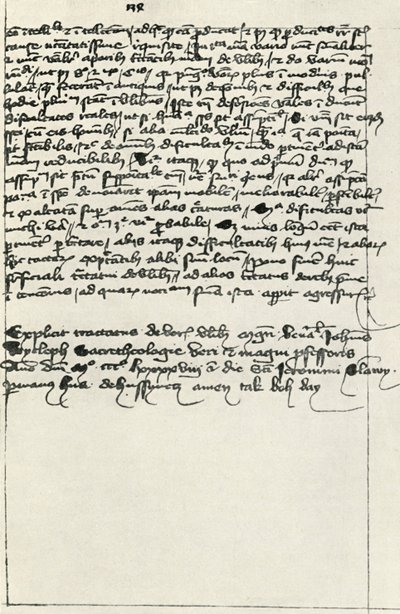 Transcripción de Hus del tratado de Wycliffe, principios del siglo XV, 1947 de Unbekannt