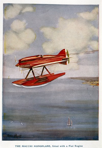 Hidroavión Macchi monoplano, Trofeo Schneider, septiembre 1929 de Unbekannt