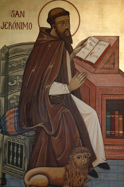 Icono que representa a San Jerónimo Madrid España de Unbekannt