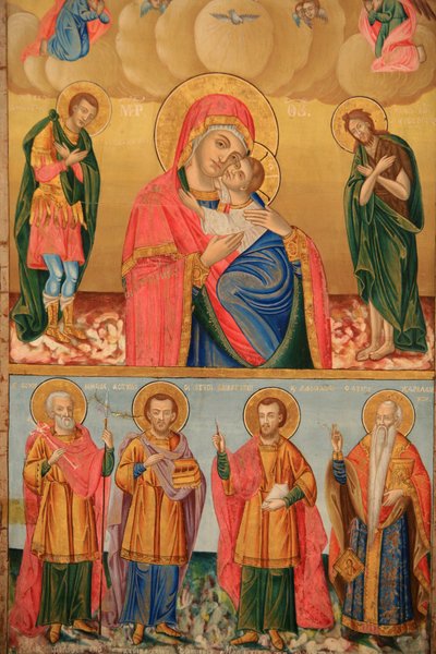 Icono en la iglesia ortodoxa de San Dimitrios, Tesalónica de Unbekannt