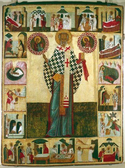 Icono de San Nicolás, ruso de Unbekannt