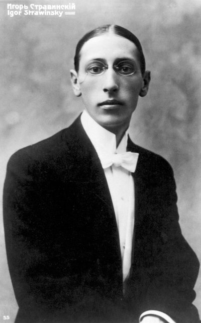 Igor Stravinsky, compositor de origen ruso, de joven, c1900 de Unbekannt
