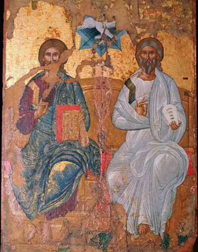 Ícono de la Santísima Trinidad, siglo XVII de Unbekannt