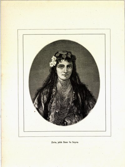Ilustración tomada del libro Brogede rejsebilleder de Jerichau-Baumann, Elisabeth y publicado por Forlagsbureauet (Copenhague, 1881) de Unbekannt