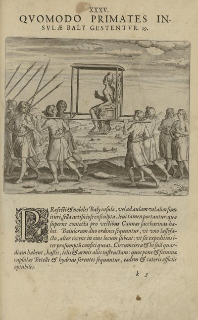 Ilustración del libro India Orientalis de autor desconocido y publicado por Excudebat Matthaeus Beckerus de Unbekannt