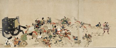 Cuento ilustrado de la Guerra Civil de Heiji La visita imperial a Rokuhara 3 rollo, siglo XIII de Unbekannt