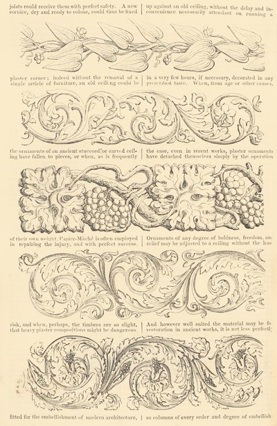 Tarifa ilustrada de los marcos de cuadros mejorados de papel maché, también, Mou enriquecido..., [alrededor de 1847] de Unbekannt