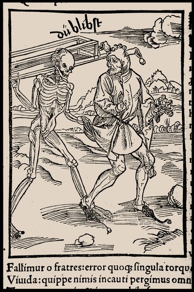 Ilustración para el libro La nave de los locos de Sebastian Brant, 1497 de Unbekannt