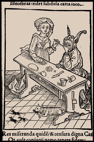 Ilustración del libro Nave de los locos de Sebastian Brant, 1497 de Unbekannt