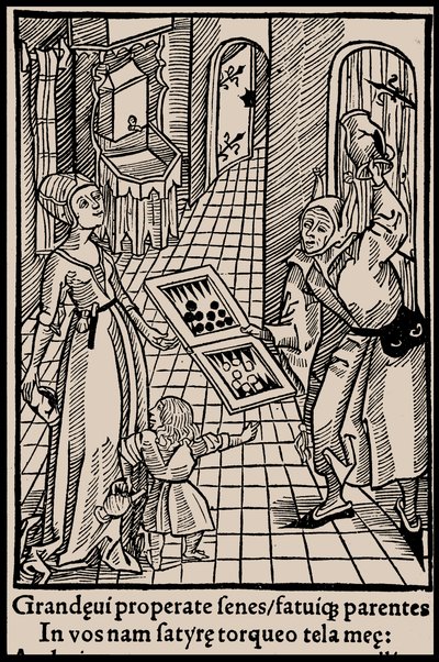 Ilustración para el libro Nave de los Locos de Sebastian Brant, 1497 de Unbekannt