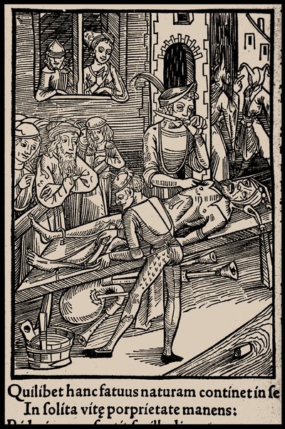 Ilustración para el libro La Nave de los Locos de Sebastian Brant, 1497 de Unbekannt