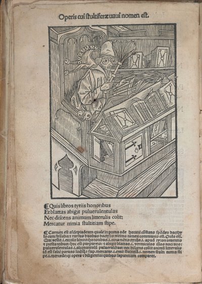 Ilustración para el libro Ship of Fools de Sebastian Brant de Unbekannt