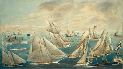 Regata imaginaria de ganadores de la Copa América, 1889 o después de Unbekannt