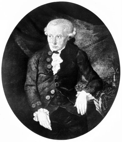 Immanuel Kant, filósofo alemán, finales del siglo XVIII de Unbekannt