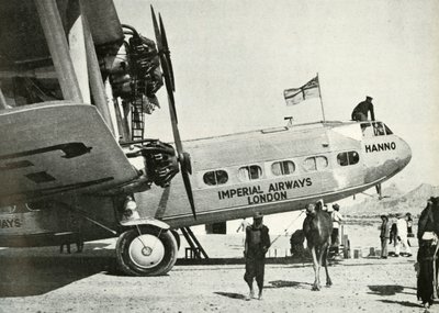 Imperial Airways Handley-Page HP 42 biplano Hanno, Gwadar, Baluchistán, c1931-c1940 1946 de Unbekannt