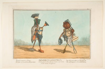 Implementos Animados, Pl. 2, Dedicado a las Criadas y Cocineras de los Reinos Unidos, ca. 1811 de Unbekannt