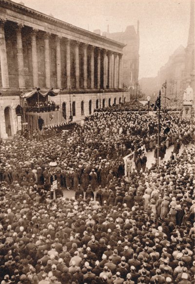 En Birmingham: El rey Eduardo VIII proclamado en la segunda ciudad más grande de Inglaterra, 1936 de Unbekannt