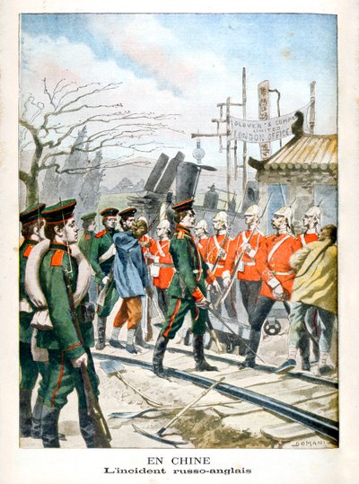 En China, incidente entre rusos e ingleses, 1901 de Unbekannt