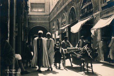 En el bazar, Túnez, Egipto de Unbekannt