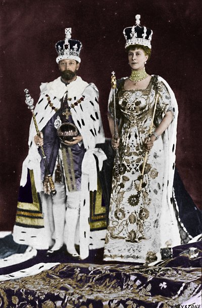 En la primavera de 1910, murió el rey Eduardo VII, en marzo de 1911, fue coronado el rey Jorge V, 1911, 1945 de Unbekannt