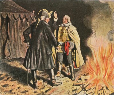 En el campamento de Bunzelwitz, septiembre 1761, 1936 de Unbekannt