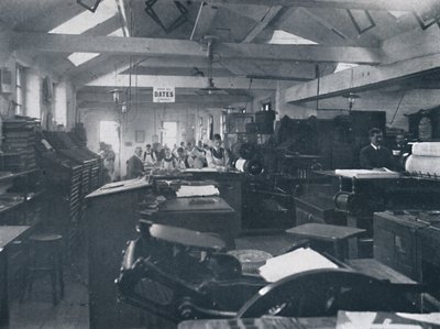 En la Sala de Composición, 1916 de Unbekannt