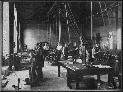 En el Transvaal - La Casa de la Moneda de Pretoria antes de ser tomada por los británicos, 1900 de Unbekannt