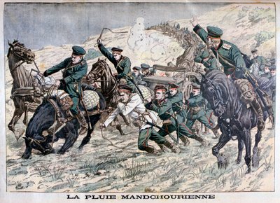 En el barro de Manchuria, Guerra Ruso-Japonesa, 1904 de Unbekannt