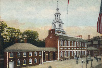 Independence Hall, Filadelfia, Pensilvania, EE.UU., c1910 de Unbekannt