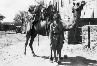 Soldado de camellos indio, Bagdad, 1918 de Unbekannt