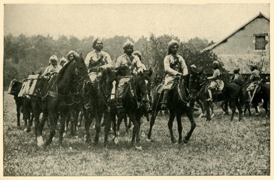 Soldados indios en el frente, Primera Guerra Mundial, 1914, c. 1920 de Unbekannt
