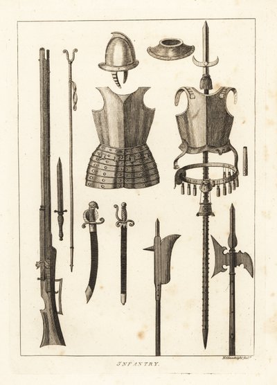 Armadura y armas de infantería de Unbekannt
