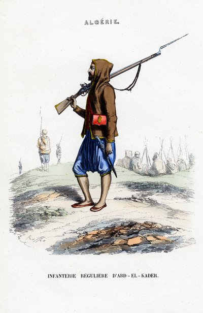 Infantería de Abd-el-Kader, Argelia de Unbekannt