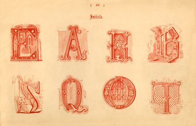 Iniciales, 1862 de Unbekannt