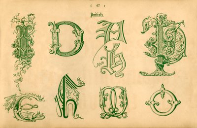 Iniciales, 1862 de Unbekannt