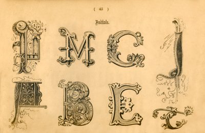 Iniciales, 1862 de Unbekannt