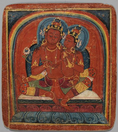 Tarjeta de iniciación Tsakalis: Chenresi Avalokiteshvara, principios del siglo XV de Unbekannt