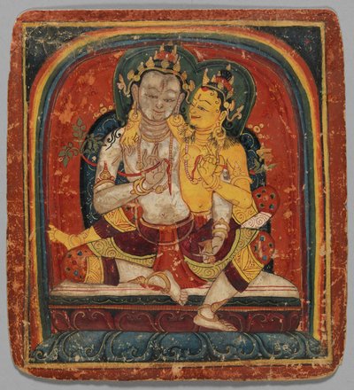 Tarjeta de iniciación Tsakalis: Maitreya, principios del siglo XV de Unbekannt